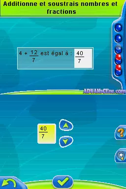 Image n° 3 - screenshots : Adi l'Entraineur - 6eme & 5eme - Mathematiques Francais